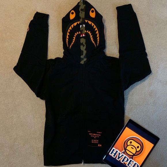 Bape Other - Bape X Undefeated Bape Double Hood Shark Hoodie